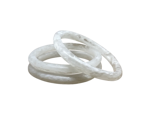 3 Pack Thin Bangle WHITE