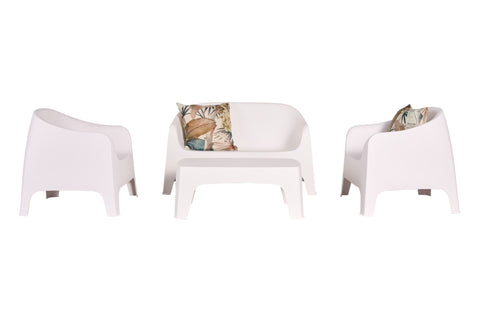 LUNA Outdoor Side Table White
