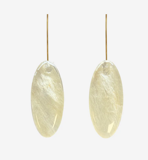 Earrings - Mana Oval - Tapa