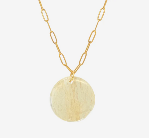 Necklace - Emeline - Circle Tapa