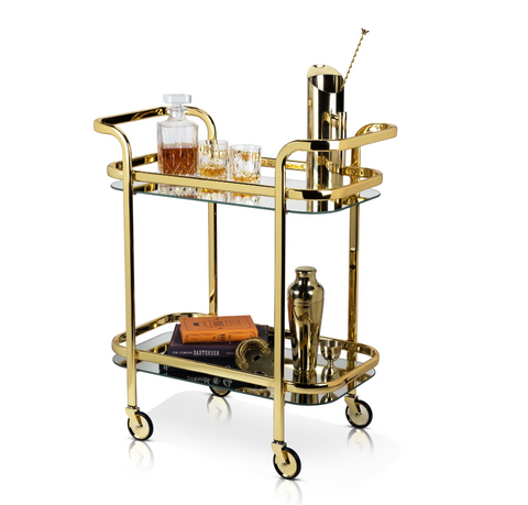 Belmont Gold Bar Cart