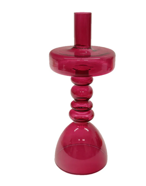 Harlow Candlestick Raspberry 24cm