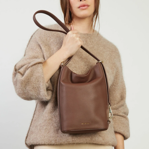Jojo Shoulder Bag Umber Pebble