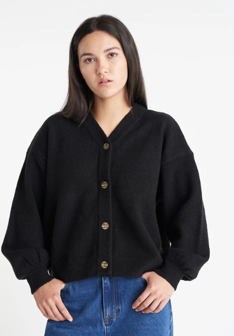 Huffer Kendall Cardigan Black