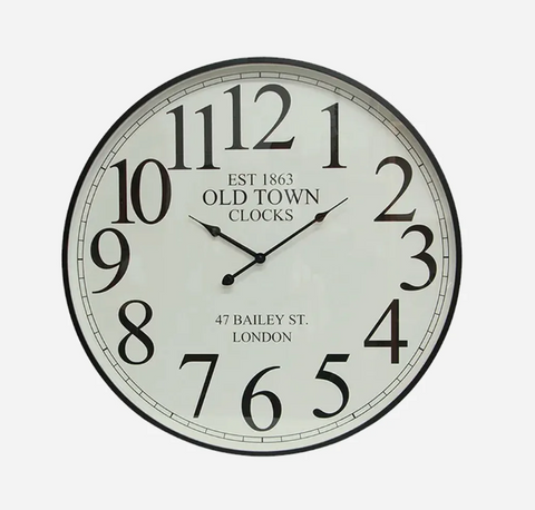 Noir Numeral Wall Clock