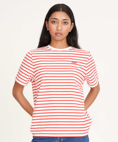 Oui Oui Classic Tee Chalk/Red