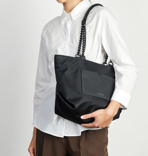 Paris Tote Black Nylon