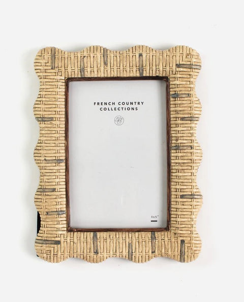 Rattan Wavy Photo Frame 5x7'