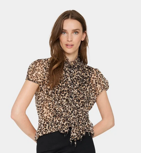 Saint Tropez Lilja Shirt Leopard