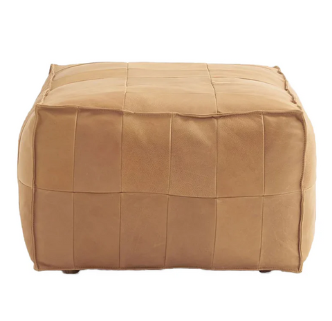 Sketch Tanbo Leather Ottoman 68cm