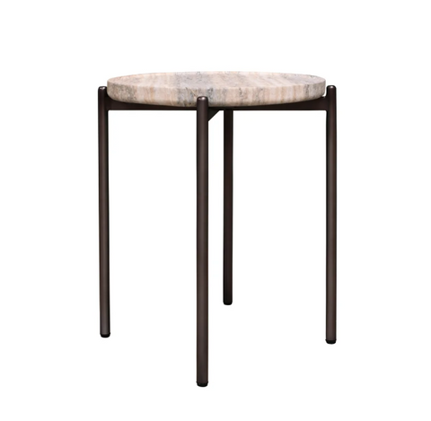 VISTA Athen Low Side Table Travertine
