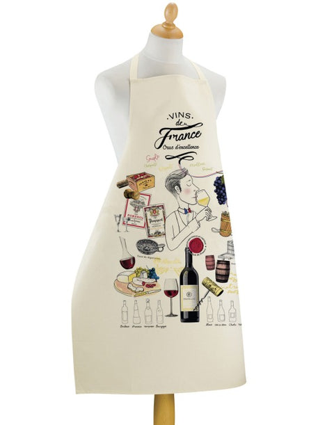 Apron 96x72cm cotton Wine