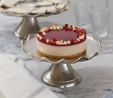 Aster Cake Stand Silver Large