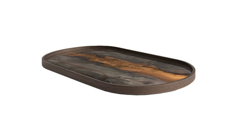 Bronze Organic Tray Oblong 71x36x3