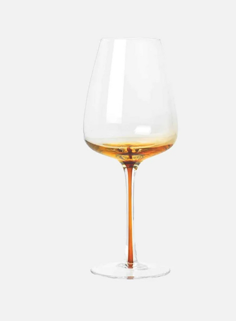 BROSTE Set 4 Amber White Wine Glass