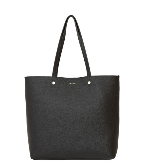 Saben Carter Tote Black and Taupe