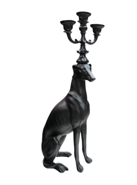 Candelabra Dog Matte Black