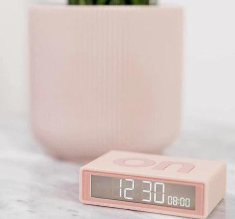 Flip + Reversible Alarm Clock Pink