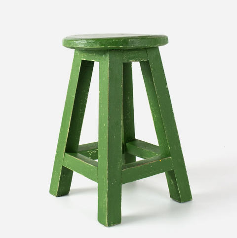 Florence Stool Round Green Small