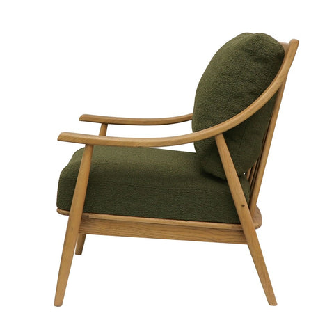 Greer Armchair - Olive Boucle