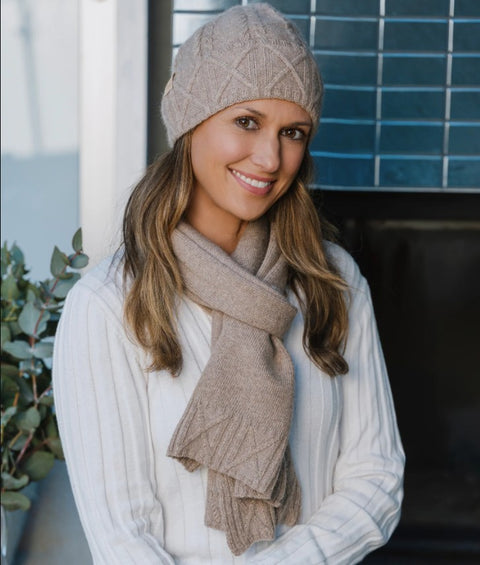 Hotham Cashmere Scarf - Walnut