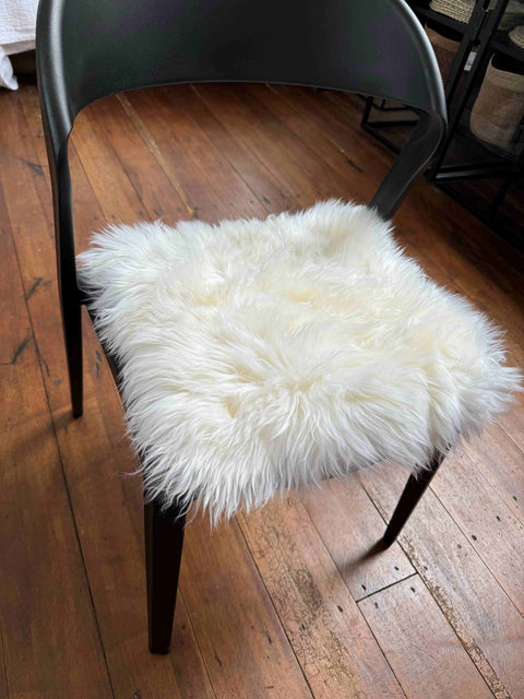 Ivory Sheepskin Seat Pad