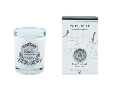 WHITE 185g CANDLE - Lily Flower