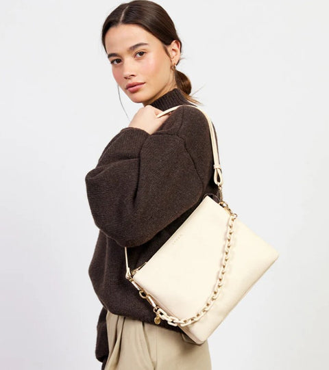 Matilda Crossbody Vanilla + Tonal Chain