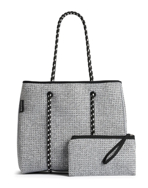 The Portsea Bag Neoprene Tote Light Grey