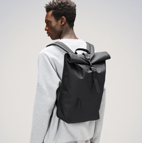 Rains Rolltop Rucksack Black Large