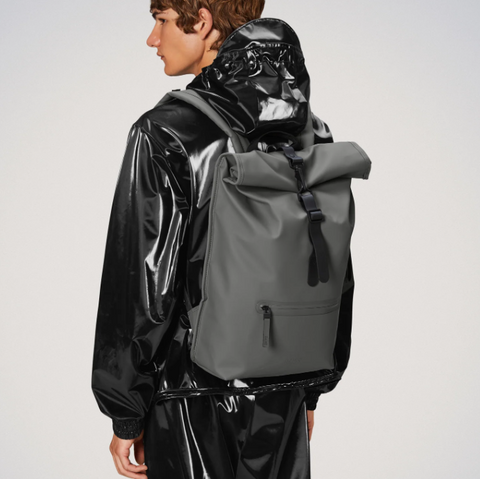 Rains Rolltop Rucksack Grey Large