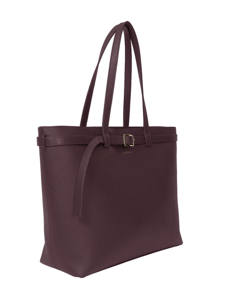 TIA Shoulder Bag Merlot Bronze Foil