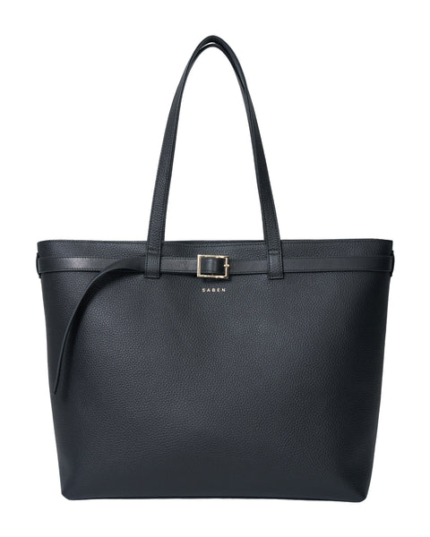 TIA Shoulder Bag Black Bronze Foil