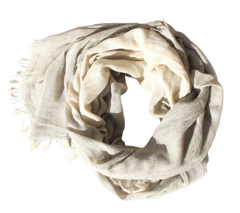 Scarf - Linen Blend - Natural