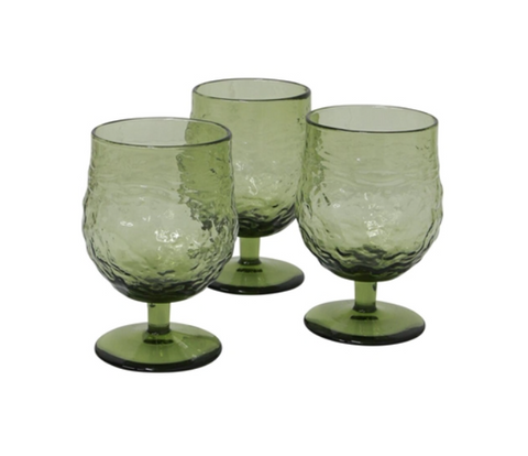 Serena Green Wine Goblet - Set 4