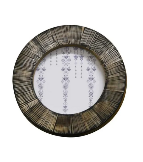 FRAME Round Shagreen Horn Dark