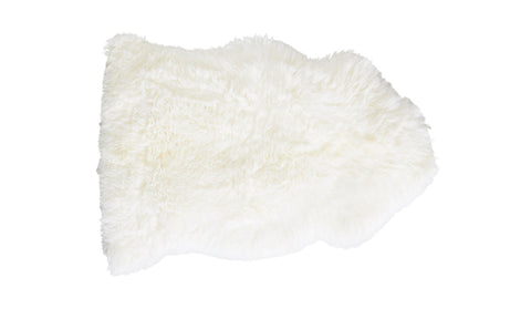 Long Wool Single Sheepskin Ivory