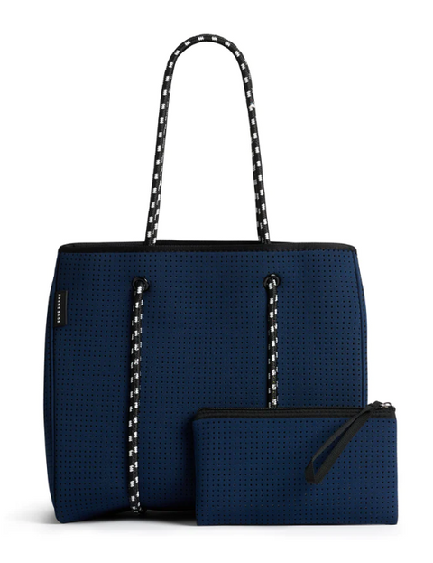 The Sorrento Bag Neoprene Tote Navy Blue