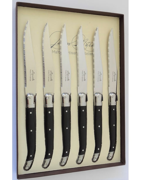 Black 6 steak knives gift box