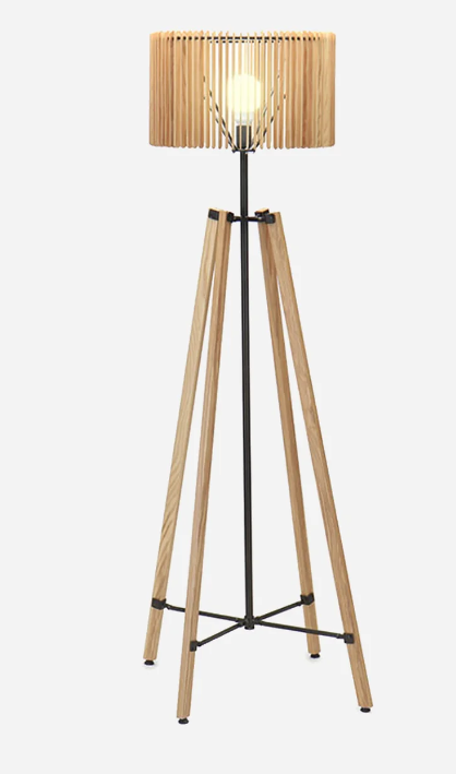 TRIBOA BAY Pinno Floor Lamp Natr/Black