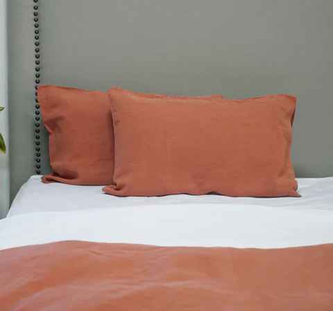 VIDA LINEN CINNAMON STD P/C