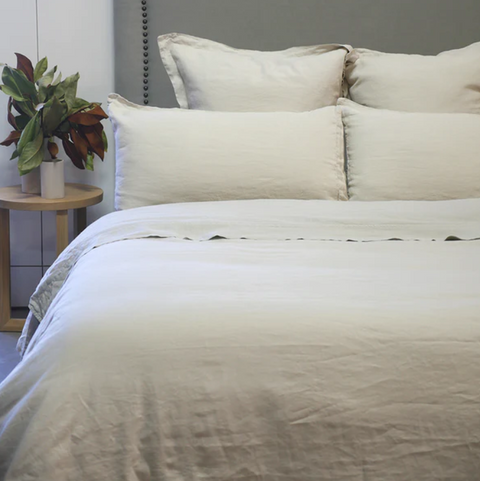 VIDA LINEN DOVE KB DUVET