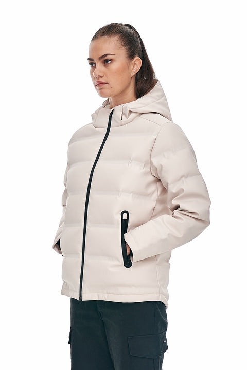 Huffer Womens SuperDown Jacket Buttercream