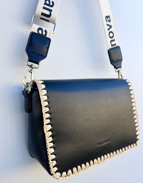 Anna Nova Milan Black Crossbody Bag