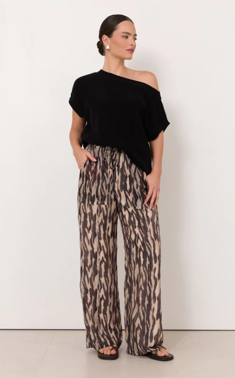 Artemis Zebra Print Pant