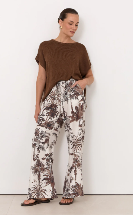 Asani Borneo Print Wide Leg Pant