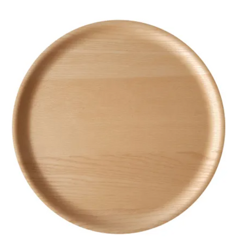 Atiya Round Wooden Tray Ash 45cm