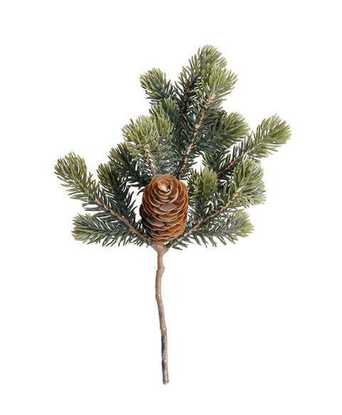 Balsam Fir Spray with Cone 25cm
