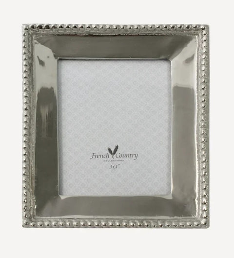 Beaded Nickel Rectangle Photo Frame 3x4