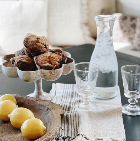 Set 6 Bee wine glass 240 mls